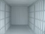 Vista interior de un contenedor seco de 20 pies