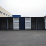 Contenedor de almacenamiento de 40 pies con cuatro puertas dobles