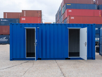 Contenedor de almacenamiento de 20 pies con dos puertas de acceso