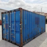 Contenedor marítimo azul de 20 pies en venta