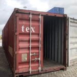 Contenedor 20 pies usado rojo Textainer Clase A CW en España
