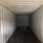 Interior de contenedor marítimo 40 pies usado rojo Clase A Cargo Worthy