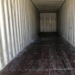 Interior de contenedor marítimo 40 pies verde usado Clase A Cargo Worthy