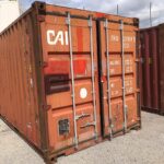 Puertas de contenedor 20 pies usado rojo CAI para almacenamiento