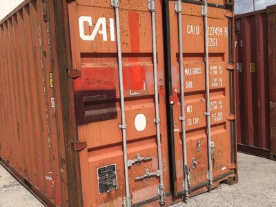 Puertas de contenedor 20 pies usado rojo CAI para almacenamiento