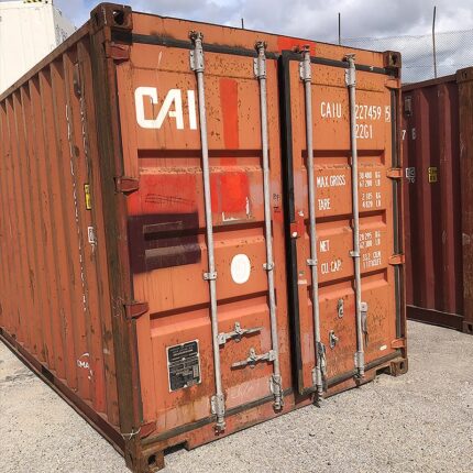 Puertas de contenedor 20 pies usado rojo CAI para almacenamiento