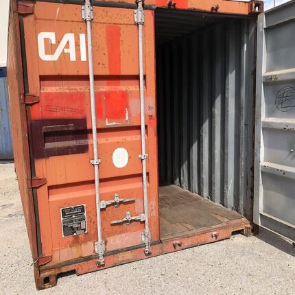 Contenedor 20 pies usado rojo CAI Clase B WWT en España