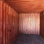 Interior de contenedor marítimo 20 pies amarillo usado Clase A