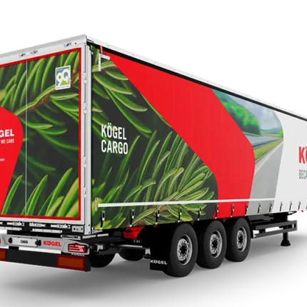 Semirremolque Kögel Cargo vista lateral con lona