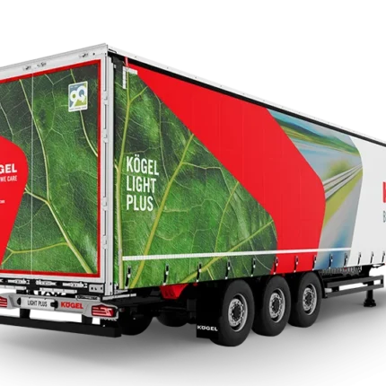 Semirremolque Kögel Light Plus vista lateral en carretera