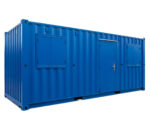 Contenedor 20 pies oficina con doble ventana y puerta de acceso