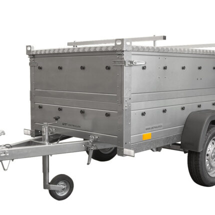 Vista lateral 1 eje sin freno ruedas 155/70 R13